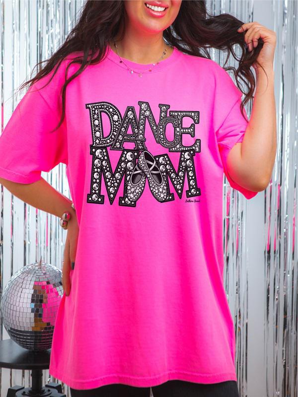 Dance Mom Rhinestone Comfort Color Tee